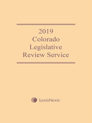 cover image of Colorado Legislative Review Service